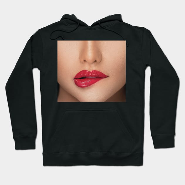 Funny smile mouth mask with mouth for girls | Funny face mask | smiley face girl with red lipstick | funny smile mouth for women | Funny face mask with mouth| smiley face girl with red lipstick | funny smile mouth for women Hoodie by jack22